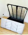 MIRROR BED FRAME WITH MATTRESS & STORAGE OPTION